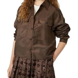 Weekend Max Mara Black Vivetta Cropped Shirt/Jacket